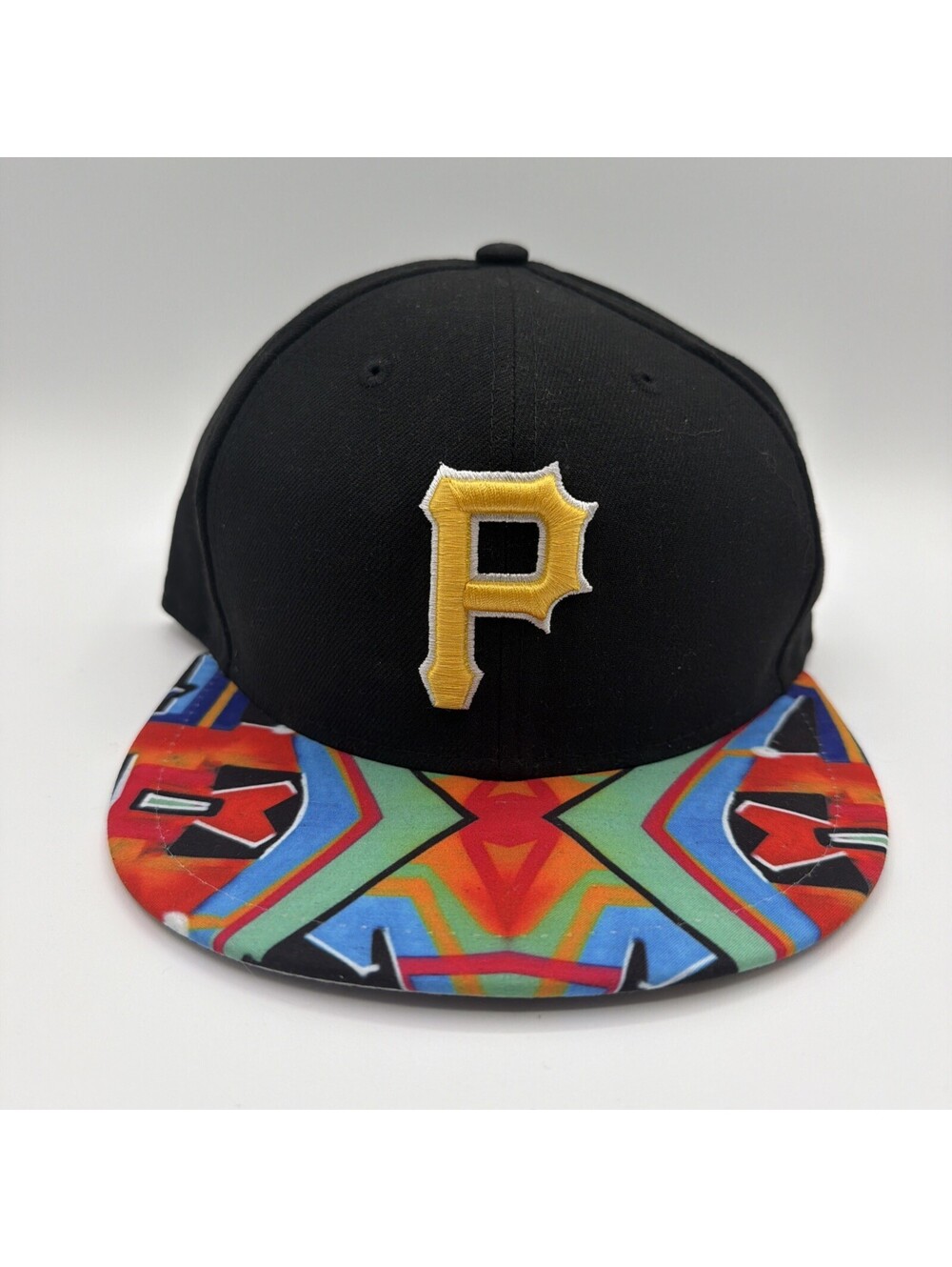 New Era 59Fifty Pittsburgh Pirates Visor Real Graffiti Men's Fitted Hat 7 3/8